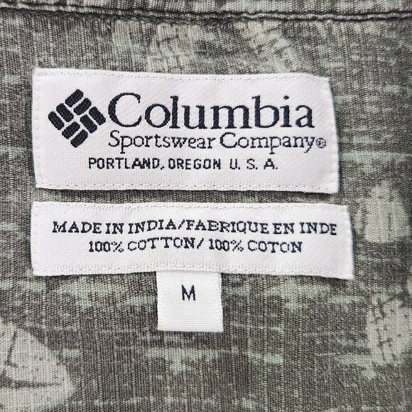 Columbia Sportswear - Floral Design Shirt - Sage Green - Medium - Picture 5 of 6